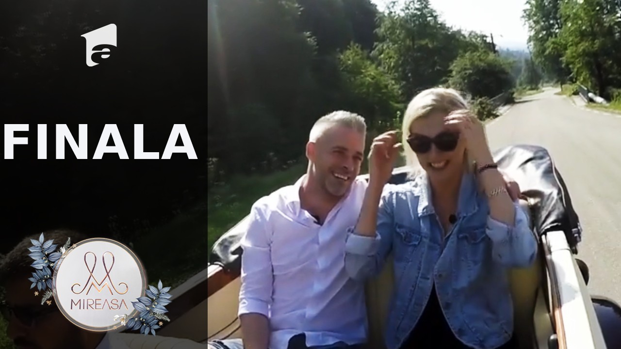 Finala Mireasa, sezonul 3. Bogdan şi Anamaria, "fantasy date" la castel cu maşina decapotabilă!