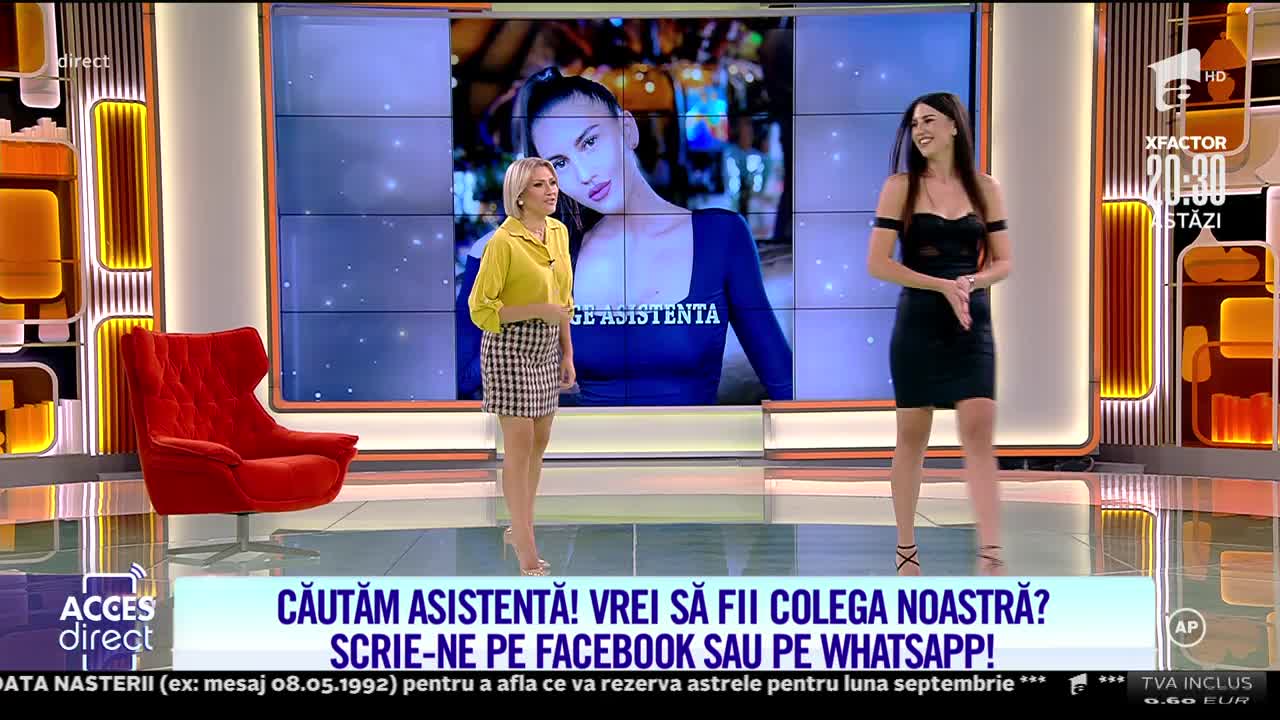 Acces Direct, 17 septembrie 2021. Lavinia Pop dă probă de asistentă TV