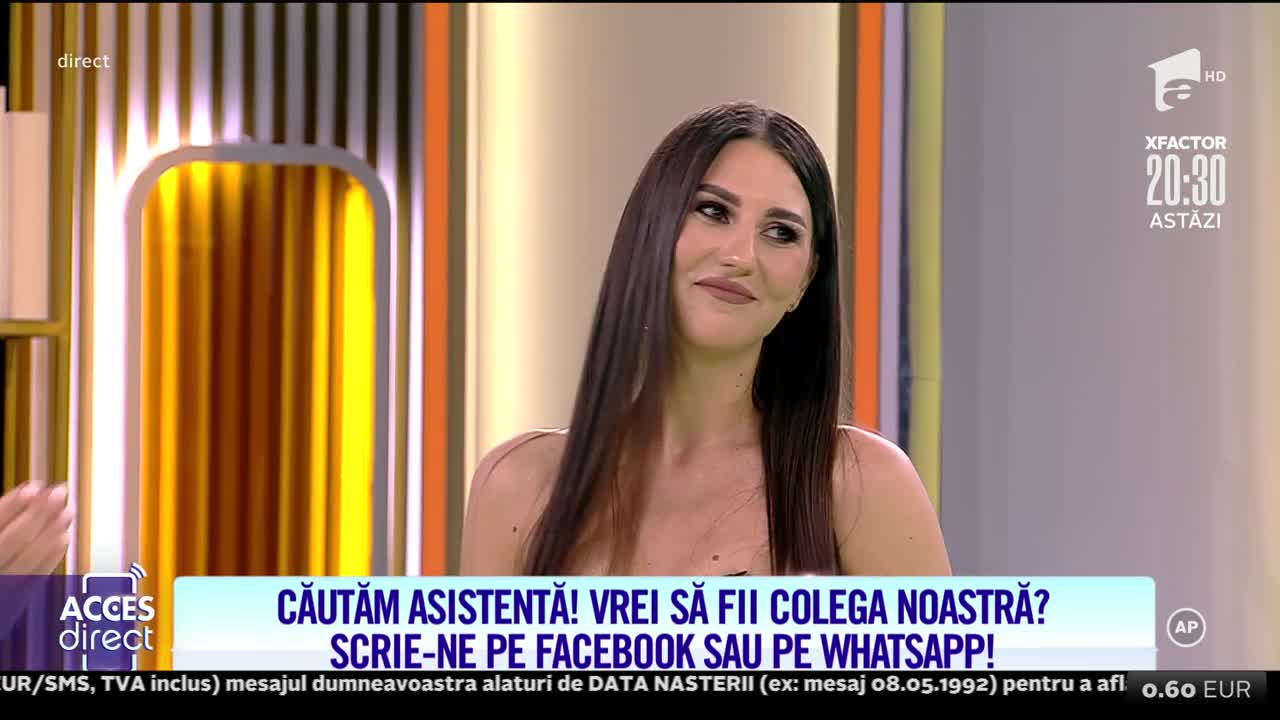 Acces Direct, 17 septembrie 2021. Lavinia Pop dă probă de asistentă TV