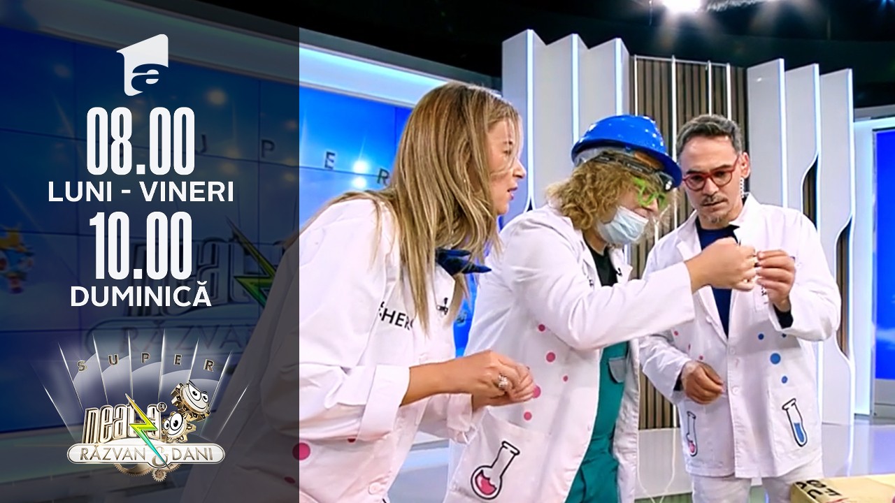 Super Neatza, 1 octombrie 2021. Experimentul lui Michael Faraday, realizat de Profesorii Trăsniți