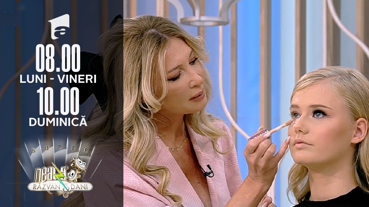 Super Neatza de Weekend, 3 octombrie 2021. Cum obținem efectul de lifting facial cu ajutorul machiajului