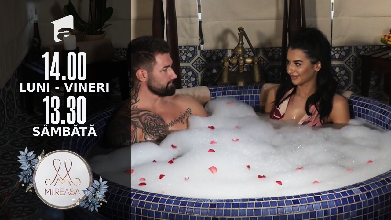 Mireasa Sezonul 4, 7 octombrie 2021. Marius și Amalia, o &icirc;nt&acirc;lnire cu scop... creativ!