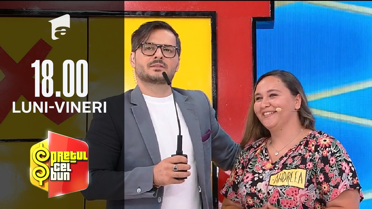 Preţul cel bun sezonul 1, 8 octombrie 2021. Andreea nu reușit să c&acirc;știge niciun premiu