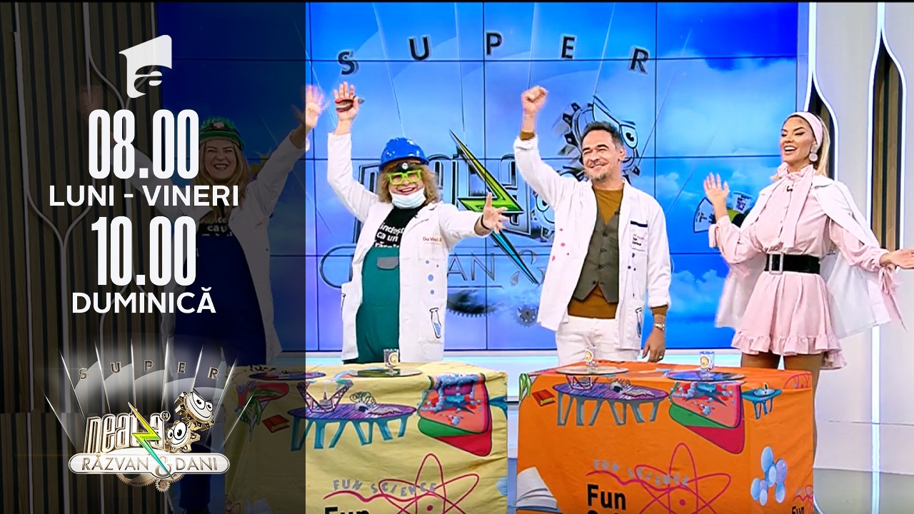 Super Neatza, 8 octombrie 2021. Cum să faci un electromagnet acasă. Profesorii Trăsniți, demonstrație &icirc;n direct