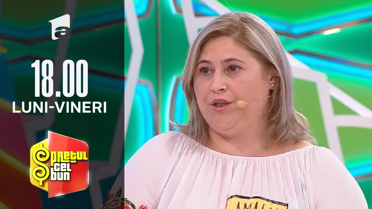 Preţul cel bun sezonul 1, 8 octombrie 2021. Amalia a c&acirc;știgat 2100 de lei