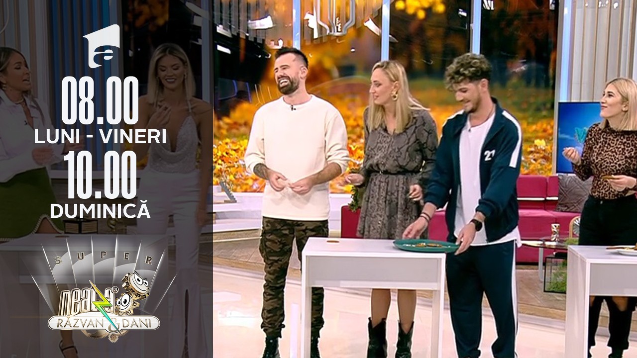 Super Neatza de Weekend, 10 octombrie 2021. Proba desertului din Squid Game. Ramona Olaru: Am c&acirc;știgat!