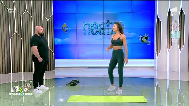 Super Neatza de Weekend, 17 octombrie 2021. Fitness cu Diana Stejereanu: Antrenament full body neobișnuit