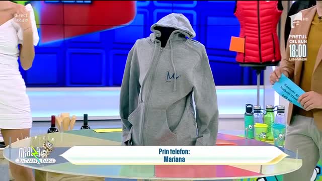 Super Neatza, 22 octombrie 2021. Mariana a avut noroc la jocul "Prețul cel bun" și a câștigat un hanorac iUmor