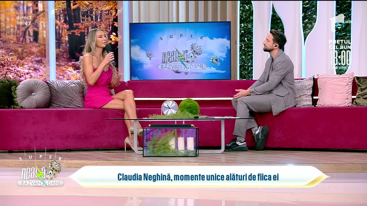 Super Neatza, 22 octombrie 2021. Claudia Neghină, momente unice alături de fiica ei: Abia aștept să mă întorc acasă la ea!