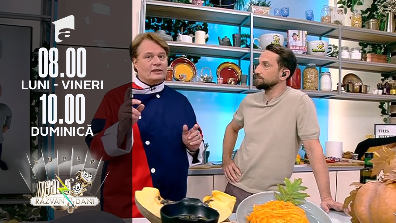 Super Neatza, 25 octombrie 2021, rețeta lui Vladuț: P&acirc;inea cu dovleac