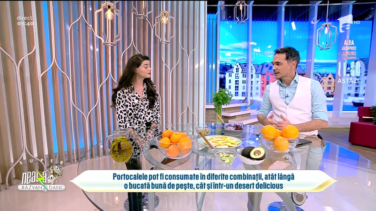 Super Neatza, 27 octombrie 2021. Iuliana Dabija ne arată cum putem face o salată inedită cu frcute și legume