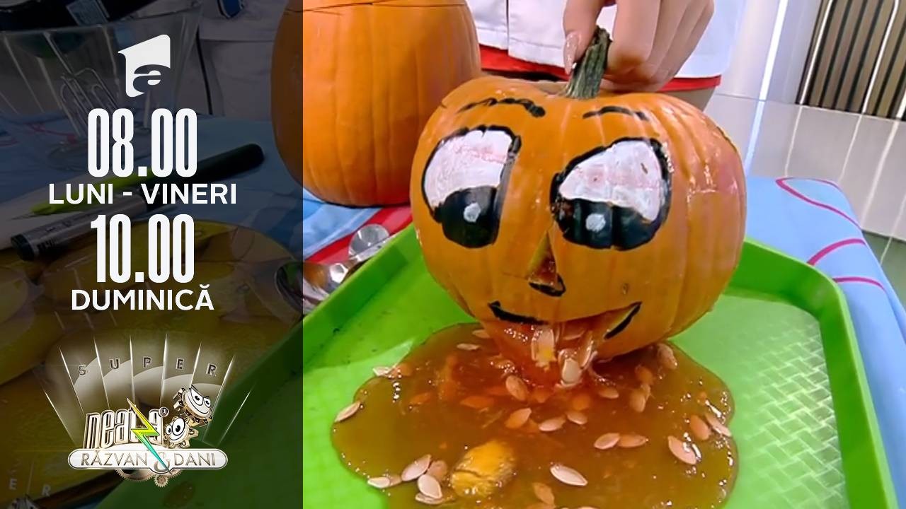 Super Neatza, 29 octombrie 2021. Dovleac de Halloween cu slime