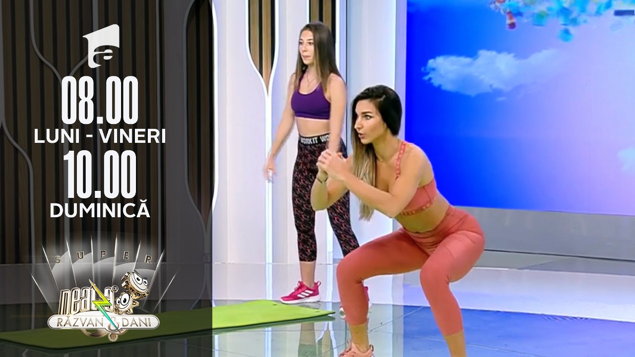 Neatza de Weekend, 31 octombrie. Fitness cu Diana Stejereanu! Antrenament pentru o izometrie c&acirc;t mai bună