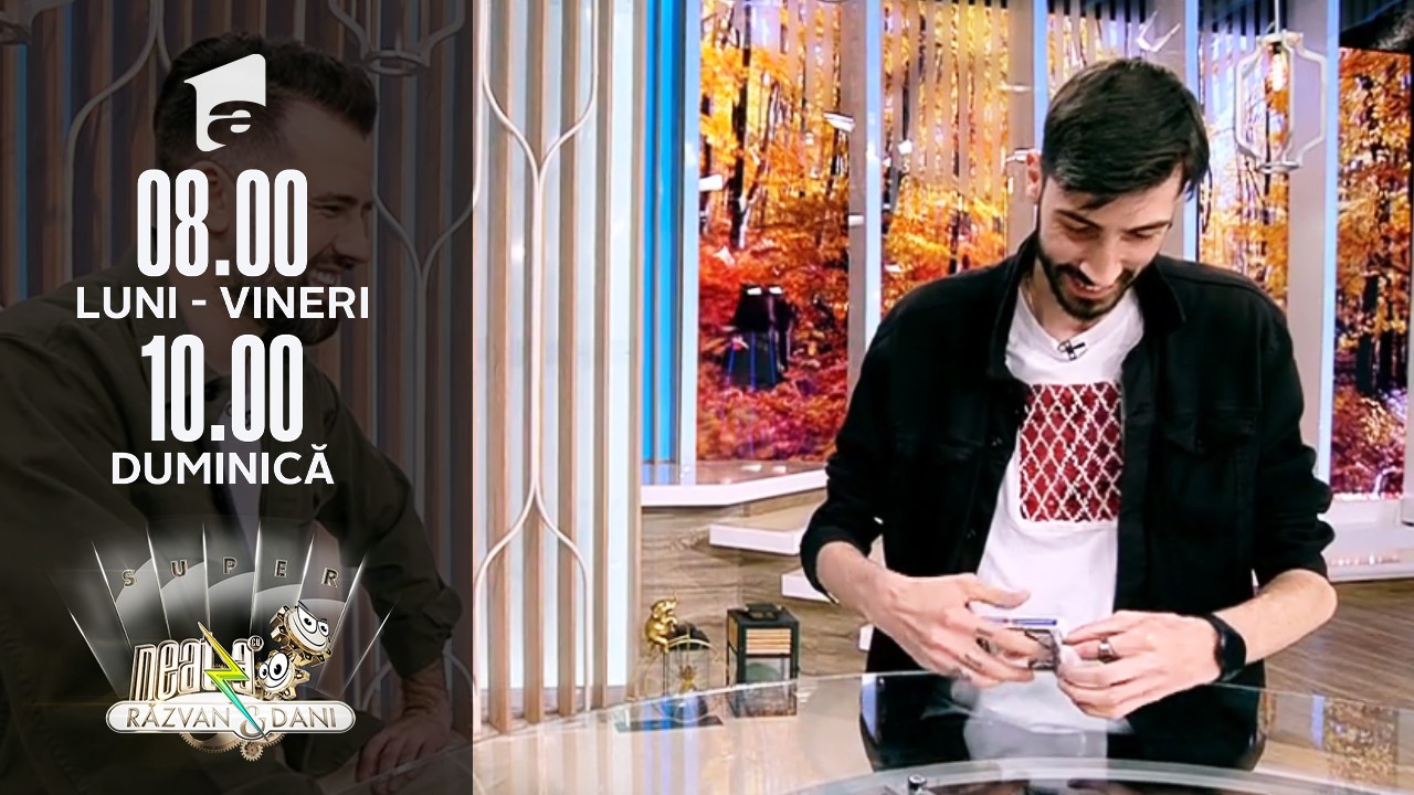 Super Neatza, 17 noiembrie 2021. Antonio Sat&icirc;ru, trucuri cu cărțile de joc