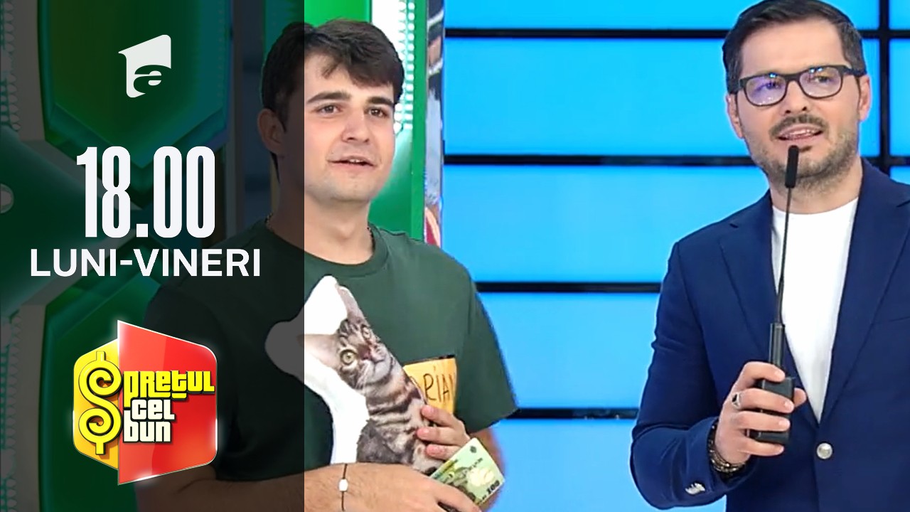 Preţul cel bun sezonul 1, 19 noiembrie 2021. Adrian a c&acirc;știgat o mașină de spălat