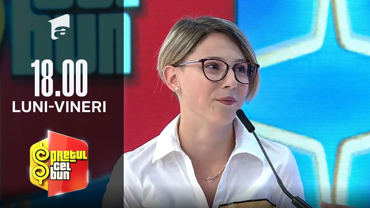 Preţul cel bun sezonul 1, 23 noiembrie 2021. Diana, campioană la scrimă, a plecat acasă cu o trotinetă, un aragaz și un aspirator!