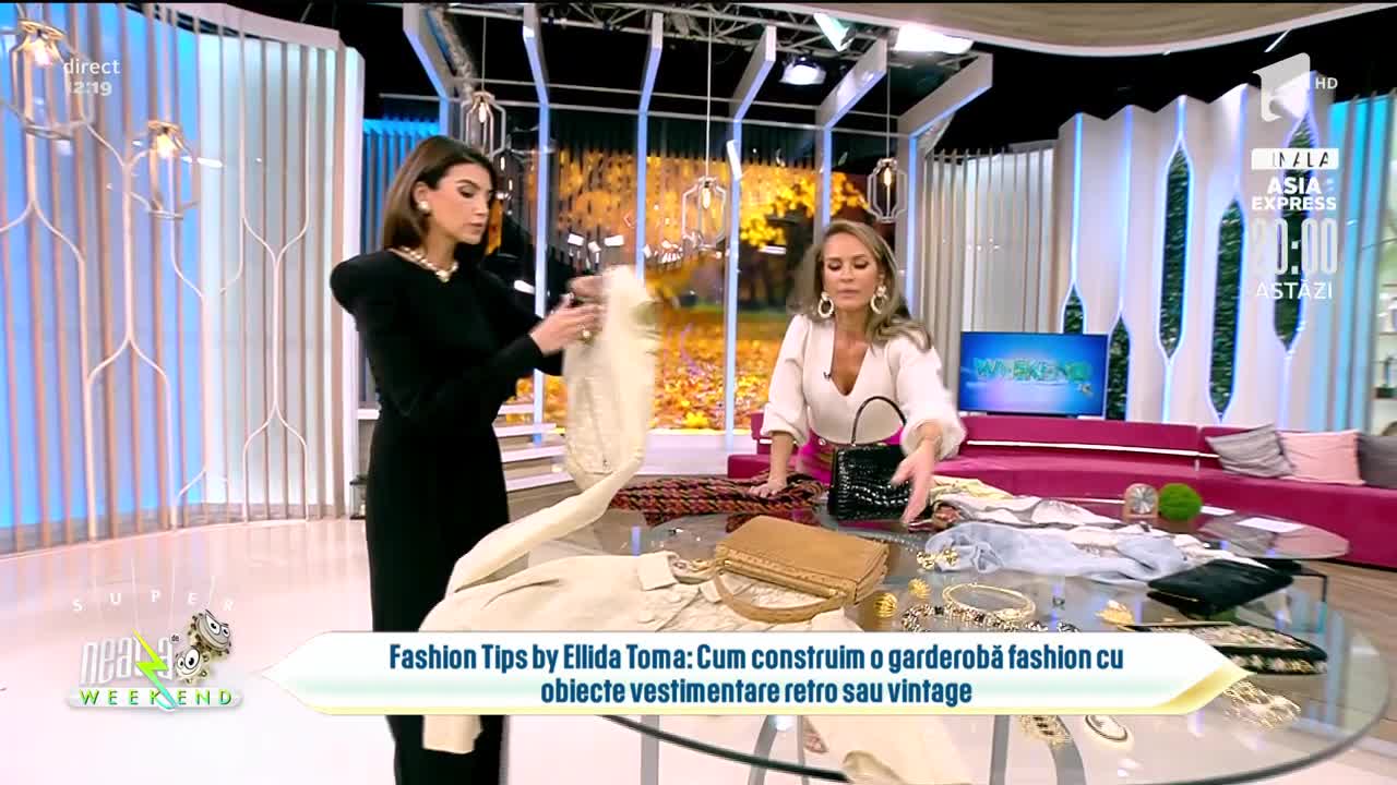 Neatza de Weekend, 28 noiembrie 2021. Fashion Tips by Ellida Toma: Cum construim o garderobă fashion cu obiecte vestimentare retro sau vintage