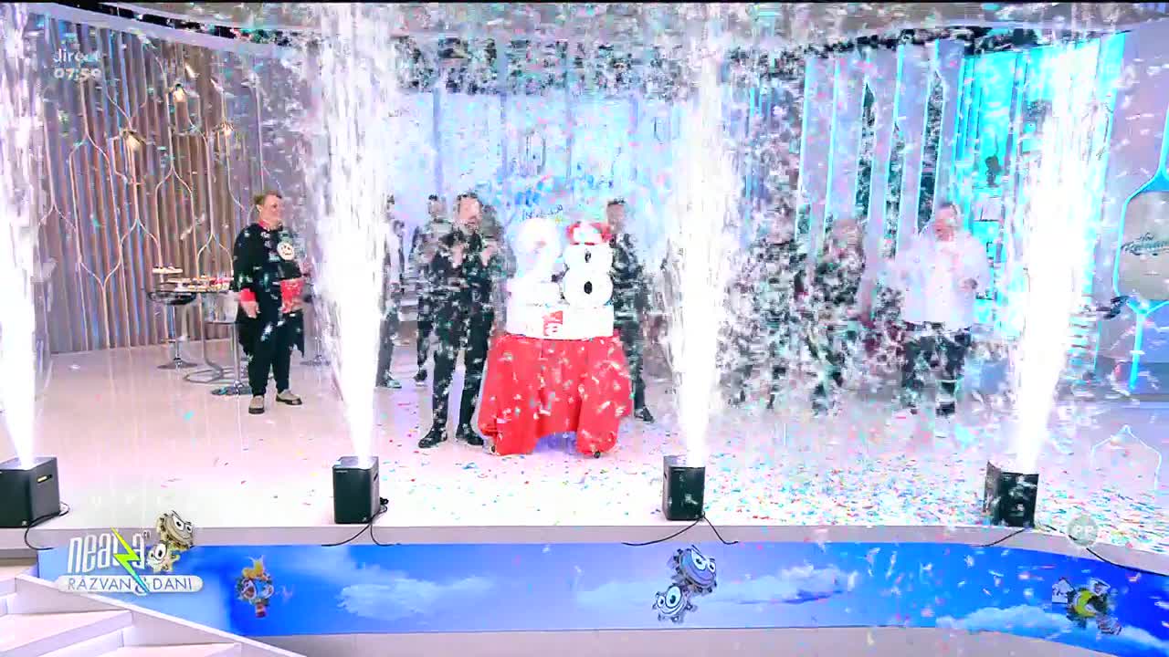 Super Neatza, 29 decembrie. 28 de ani de Antena 1! Momentul, marcat cu confetti, artificii și tort