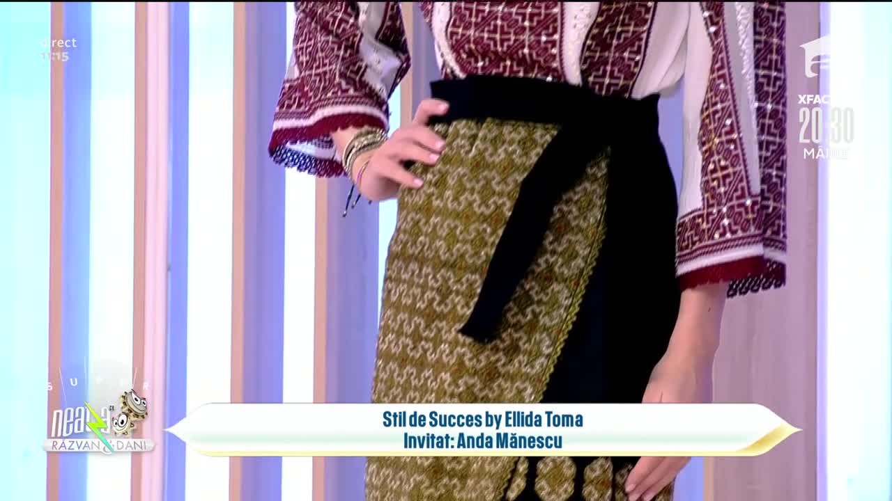 Super Neatza, 2 decembrie 2021. Stil de Succes by Ellida Toma: Colecție inspirată din costume populare vechi, marca Anda Mănescu