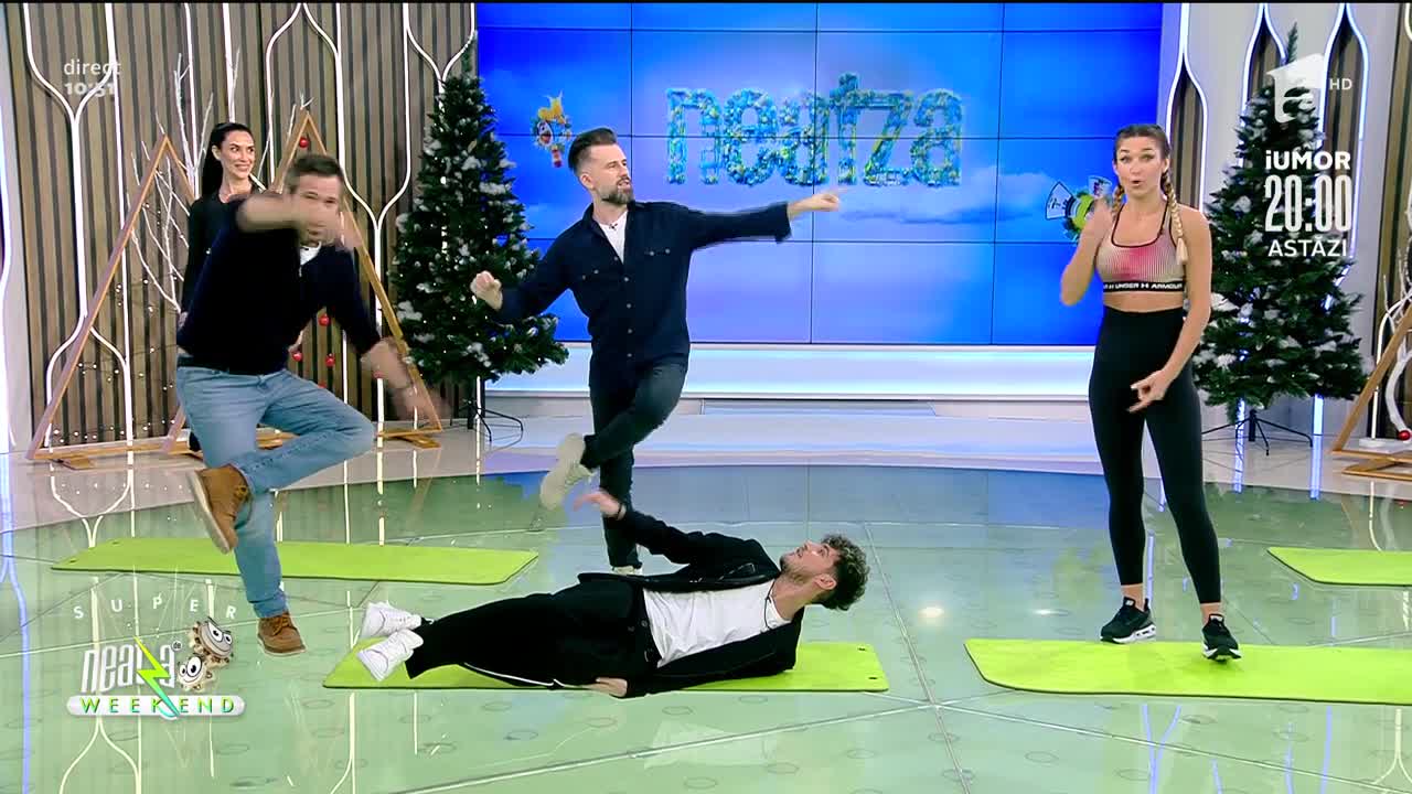 Neatza de Weekend, 5 decembrie 2021. Antrenament inspirat din mișcările animalelor cu Diana Stejereanu
