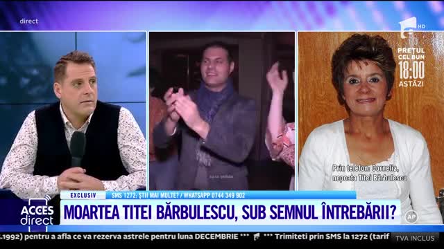 Acces Direct, 8 decembrie 2021. Detalii halucinante despre moartei Titei Bărbulescu, artista preferată de Nicolae Ceauşescu