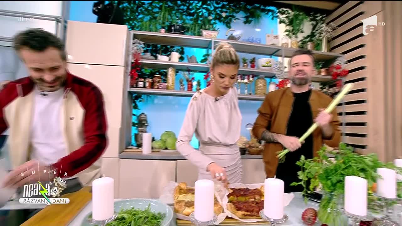 Super Neatza, 8 decembrie 2021. Rețetele lui chef Nicolai Tand: tartă cu praz și sm&acirc;nt&acirc;nă și tartă cu bacon și suc de roșii