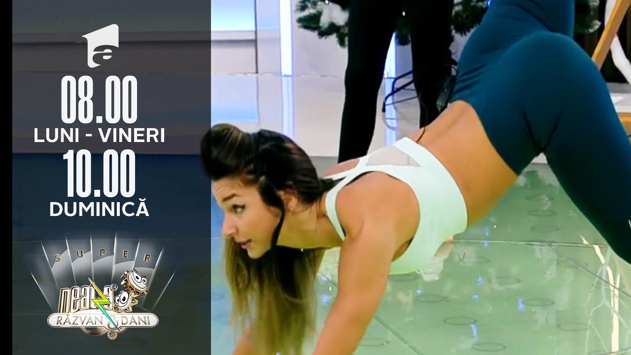 Neatza de Weekend, 12 decembrie 2021. Fitness cu Diana Stejereanu! Antrenament inspirat din mișcările animalelor