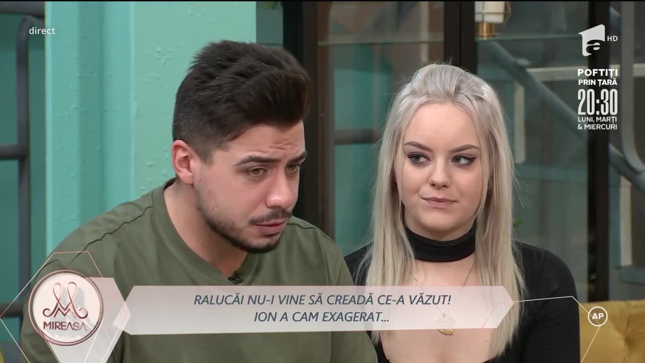 Mireasa Sezonul 4, 13 decembrie 2021. Raluca, afectată de comportamentul lui Ion: A băut p&acirc;nă nu a mai știut care este iubita lui!