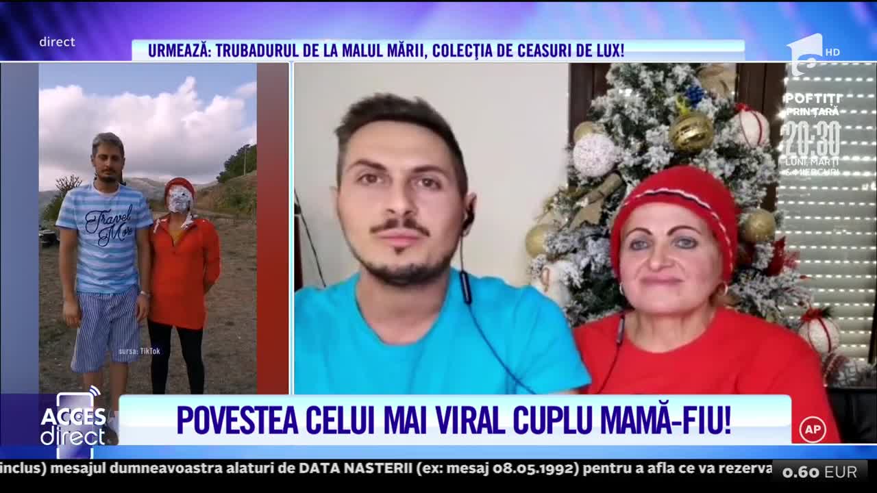 Acces Direct, 13 decembrie 2021. Valentin şi Mama Lia, cel mai viral cuplu mamă-fiu de pe TikTok