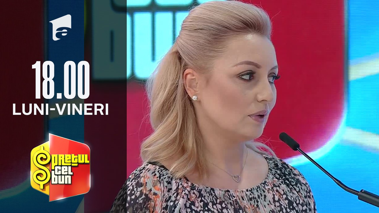 Preţul cel bun sezonul 1, 17 decembrie 2021. Claudia  a c&acirc;știgat un uscător de rufe și un grătar