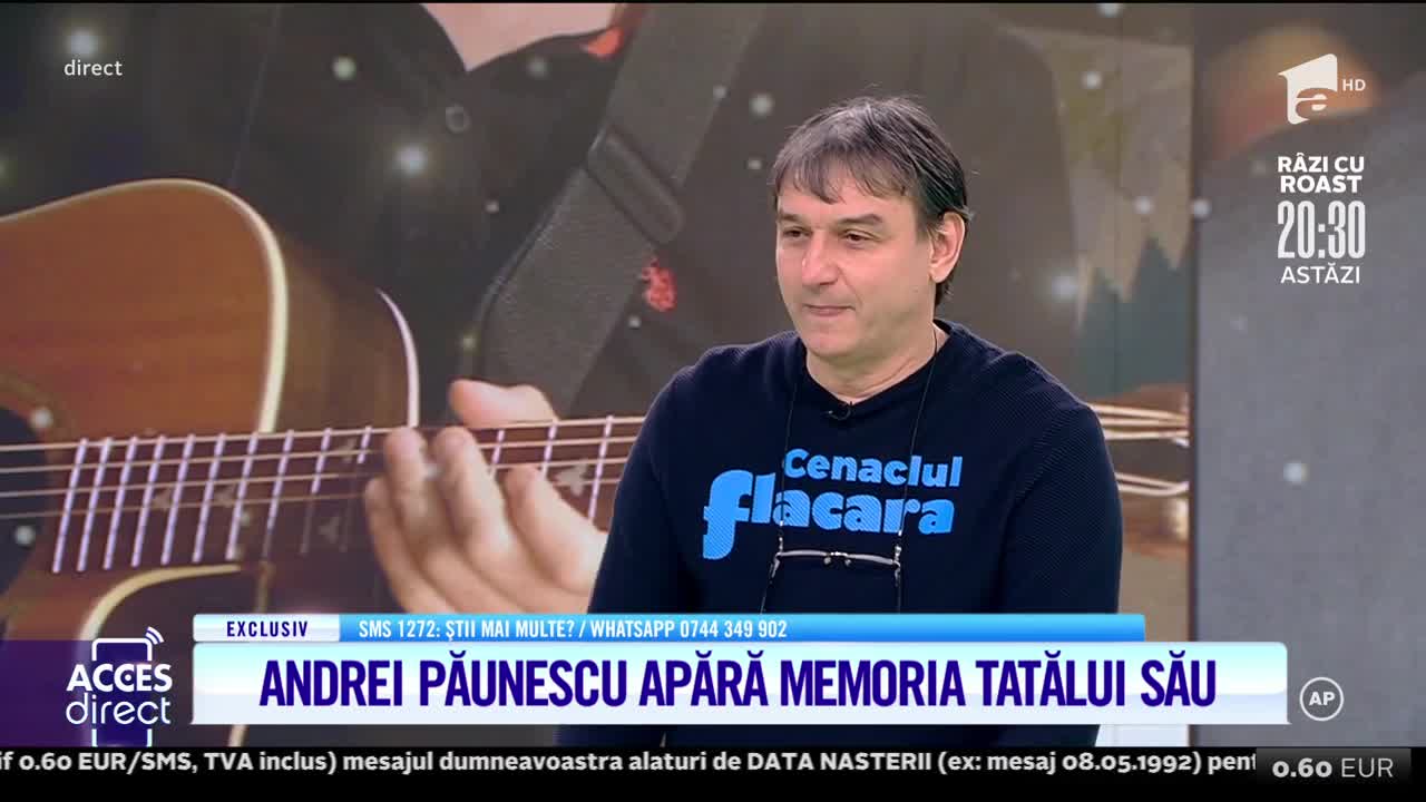 Andrei Păunescu apără memoria tatălui său! Celebra piesă "Iancu la Ţebea", un motiv de dispută cu Vasile Șeicaru