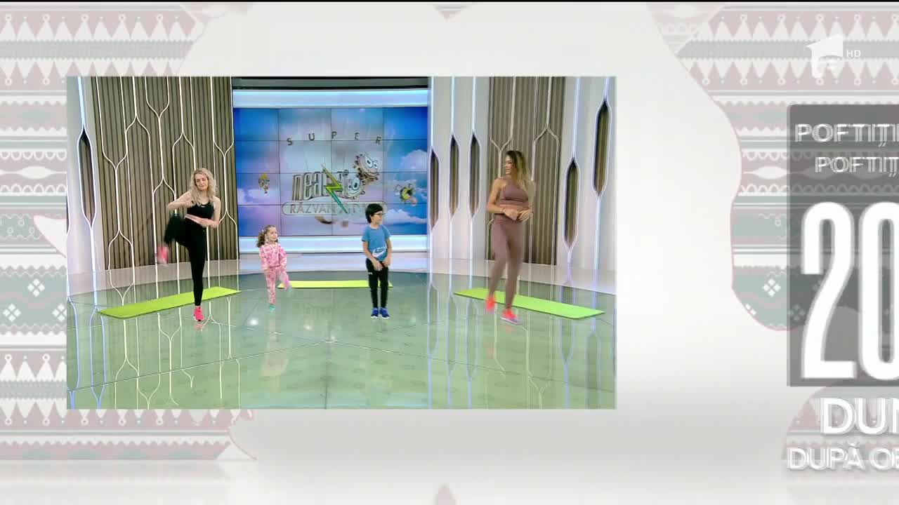 Super Neatza, 27 ianuarie 2022. Fitness cu Diana Stejereanu: Antrenament pentru copii