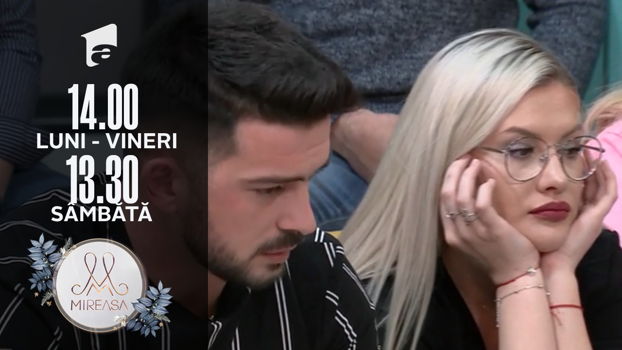 Mireasa Sezonul 5, 1 februarie 2022. Sabrina are &icirc;ndoieli &icirc;n privința lui Perneș