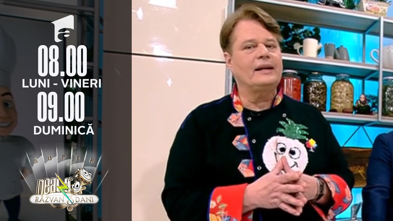 Super Neatza, 4 februarie 2022. Rețeta lui Vlăduț:  tort de mere răsturnat