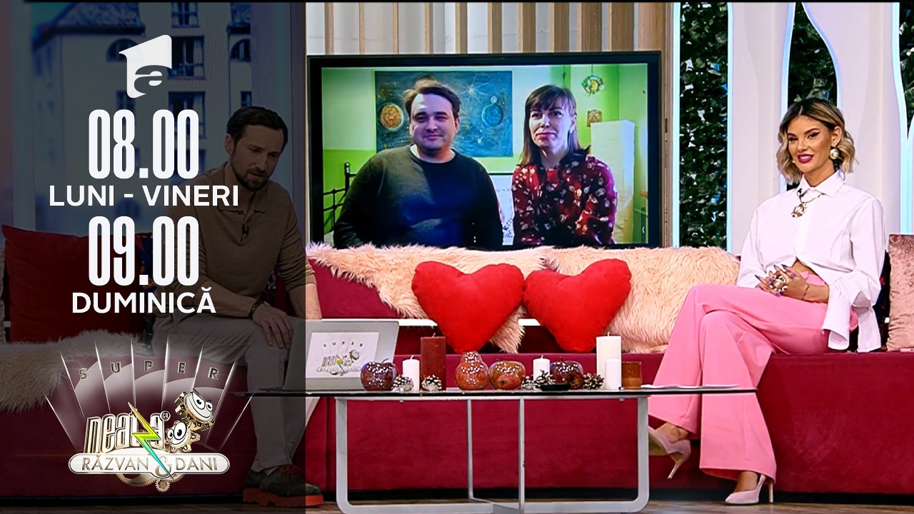 Super Neatza, 9 februarie 2022. Campania &Icirc;ndrăgostește-te la Super Neatza! Cristina Daniela Popa și Alex Matei au dat testul iubirii