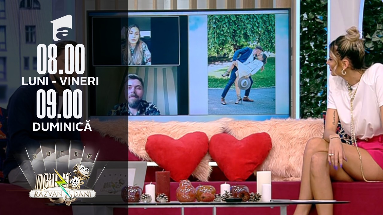 Super Neatza, 10 februarie 2022. Campania &Icirc;ndrăgostește-te la Super Neatza! Denisa și Iulian Tereblecea au dat testul iubirii