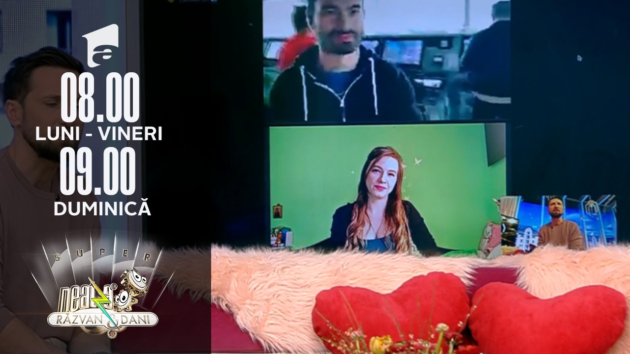 Super Neatza, 17 februarie 2022. Continuă campania &Icirc;ndrăgostește-te la Super Neatza! Nina și Cătălin Creangă au dat testul iubirii