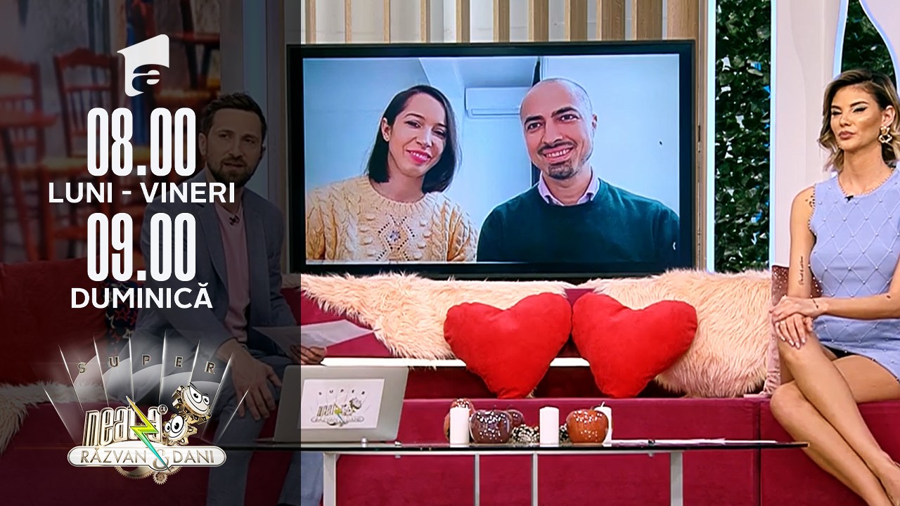 Super Neatza, 21 februarie 2022. Campania &Icirc;ndrăgostește-te: Alexa și Alex Remus Tontoroiu au dat testul iubirii