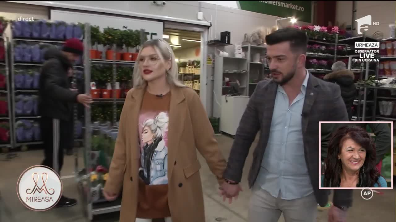 Mireasa Sezonul 5, 9 martie 2022. Sabrina și Perneș au iesit la &icirc;nt&acirc;lnire: Florile mele preferate sunt lalelele și bujorii!