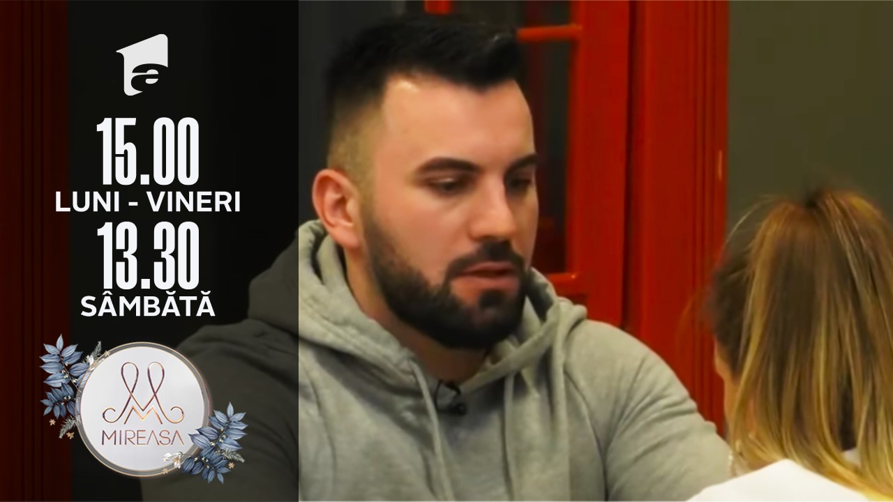 Mireasa Sezonul 5, 18 martie 2022. Valentin, despre gesturile din Perneș și Alina: Dacă vă luați &icirc;n brațe, vă păstrați!