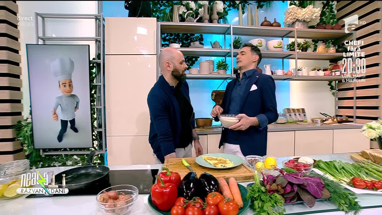 Super Neatza, 28 martie 2022. Rețeta lui Marcian Vodnar: Sparanghel la grill, cu ridiche sote și halumi &icirc;n crusta de fistic