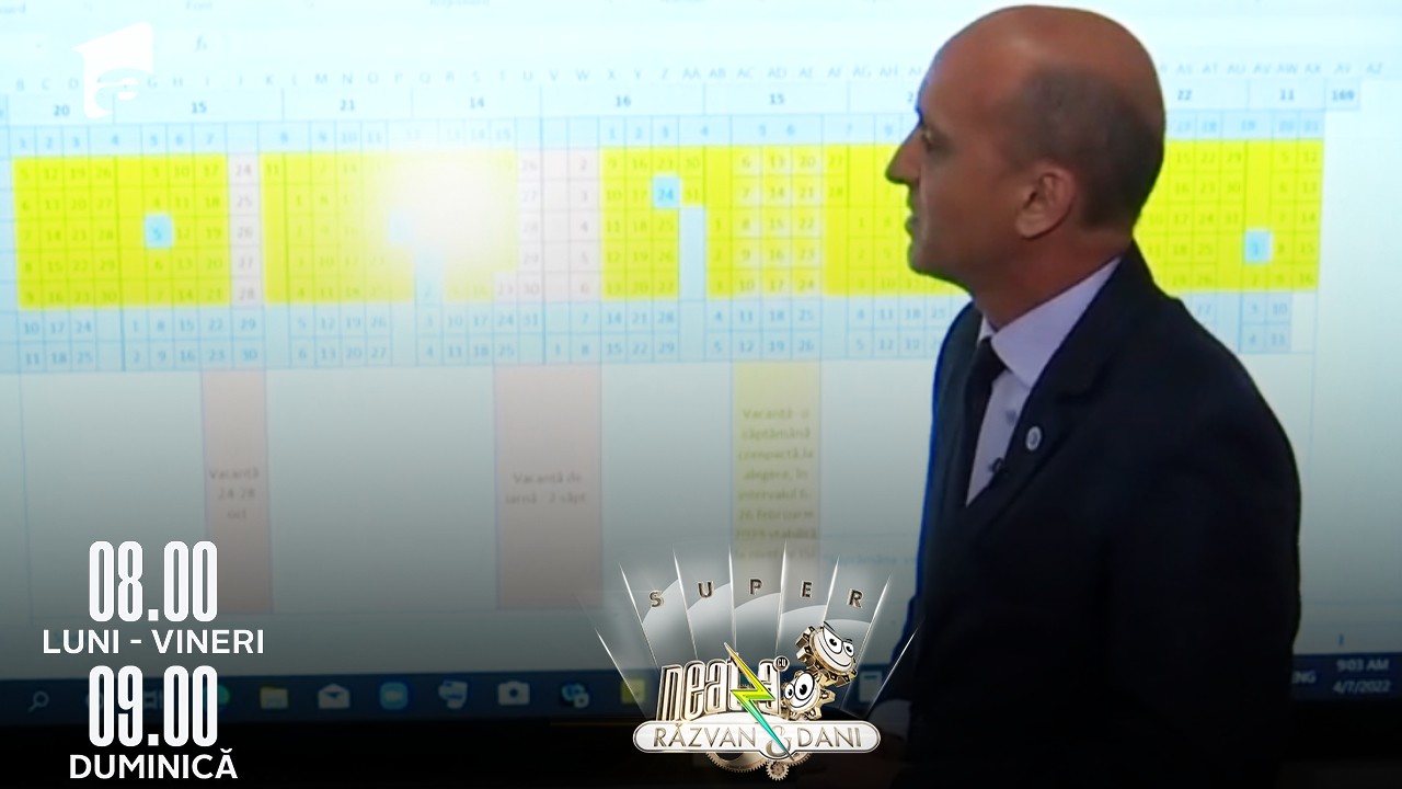 Super Neatza, 7 aprilie 2022. Ultimele informații despre noua structură a anului școlar