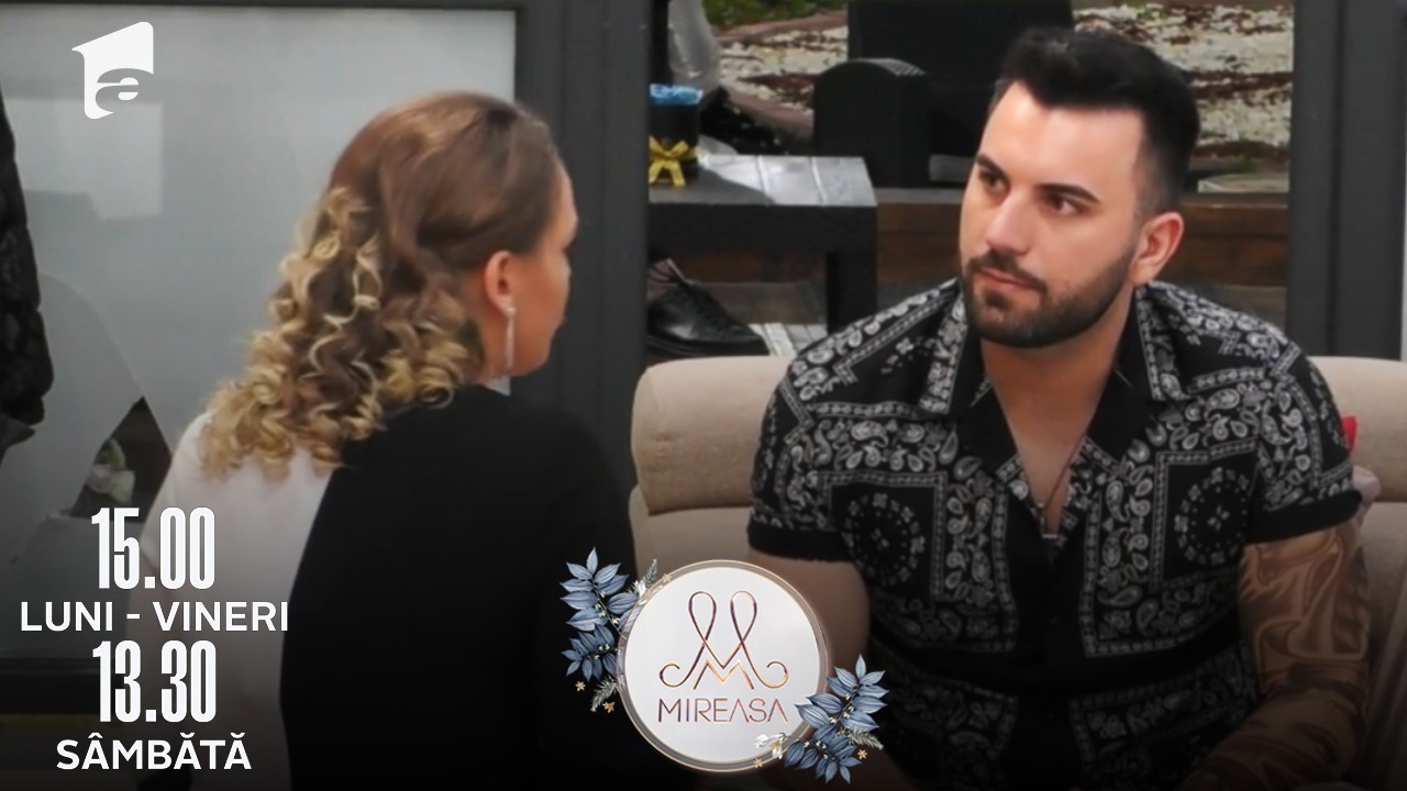 Mireasa Sezonul 5, 11 aprilie 2022. Noi tensiuni &icirc;n cuplul Valentin - Alina