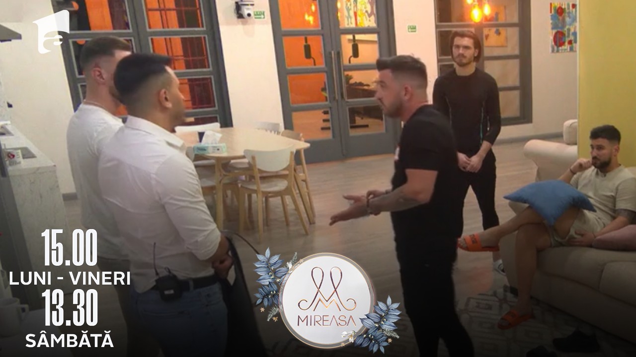 Mireasa Sezonul 5, 19 aprilie 2022. Valentin, despre Manu: Cum să intri &icirc;n competiție la 36 de ani?