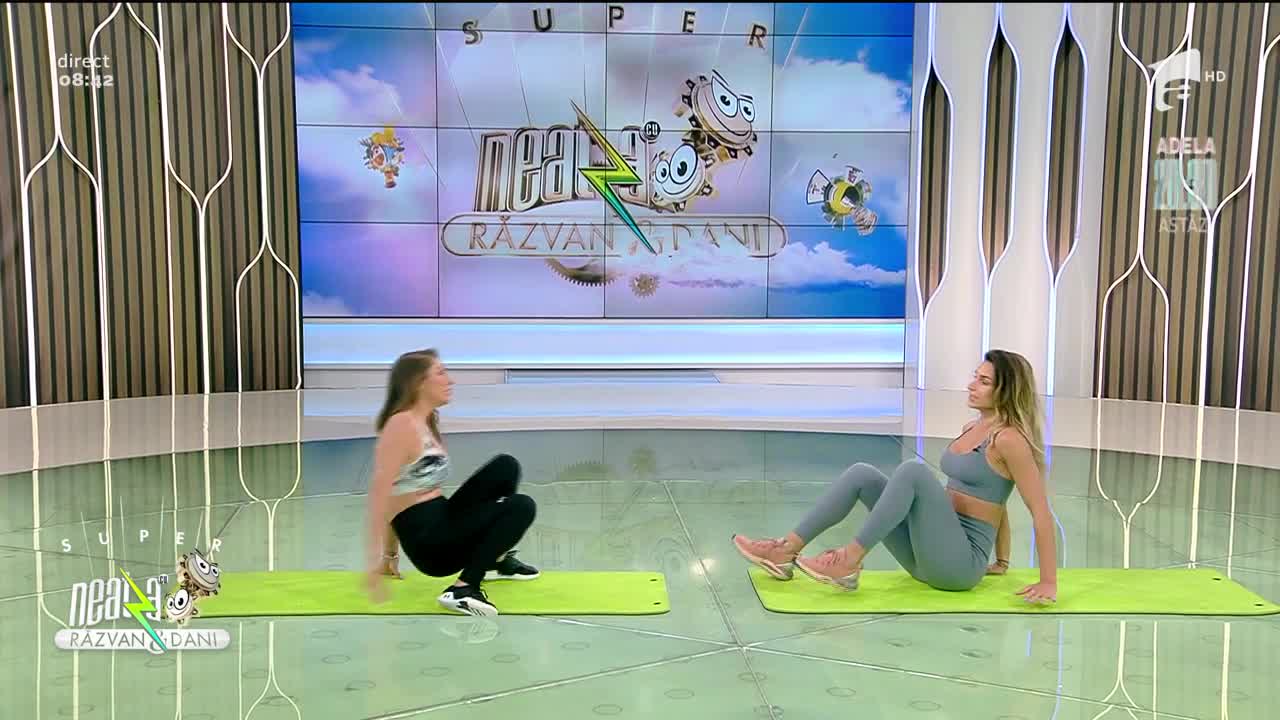 Super Neatza, 19 mai 2022. Fitness cu Diana Stejereanu: Antrenament pentru abdomen
