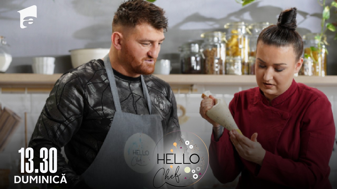 Hello Chef sezonul 3, 29 mai 2022. Roxana Blenche şi Cătălin Moroșanu au gătit Cannelloni