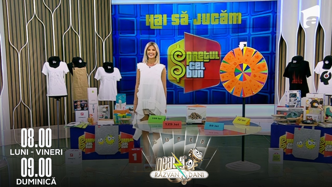 Super Neatza, 8 iulie 2022. Marius a avut noroc la jocul "Prețul cel bun". Iată ce a c&acirc;știgat!