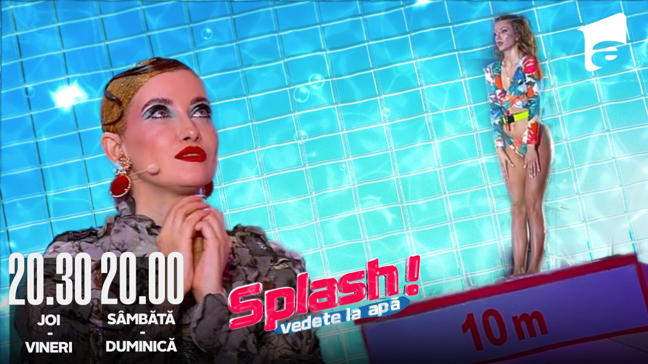 Splash! Vedete la apă episodul 10 din 27 august 2022. Codruţa Sanfira a sărit de la 10 metri