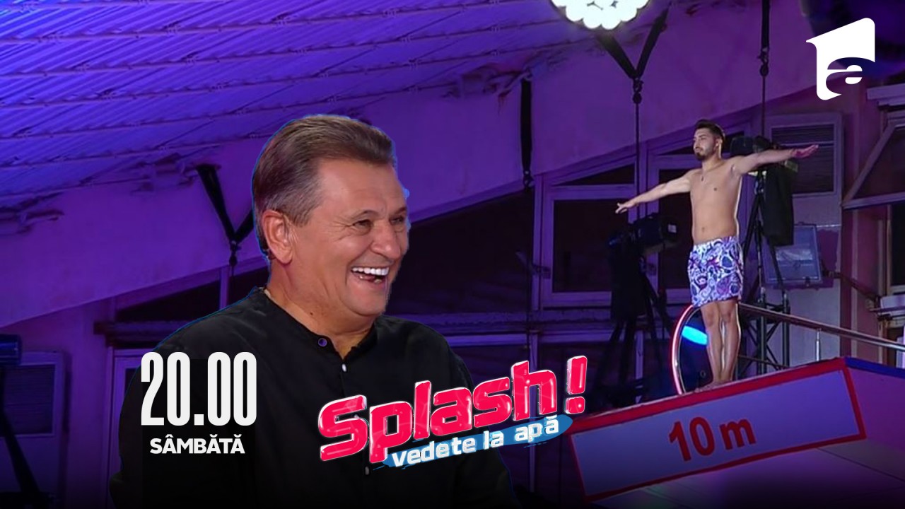 Splash! Vedete la apă episodul 13 din 2 septembrie 2022. Luis Gabriel a sărit de la 10 metri