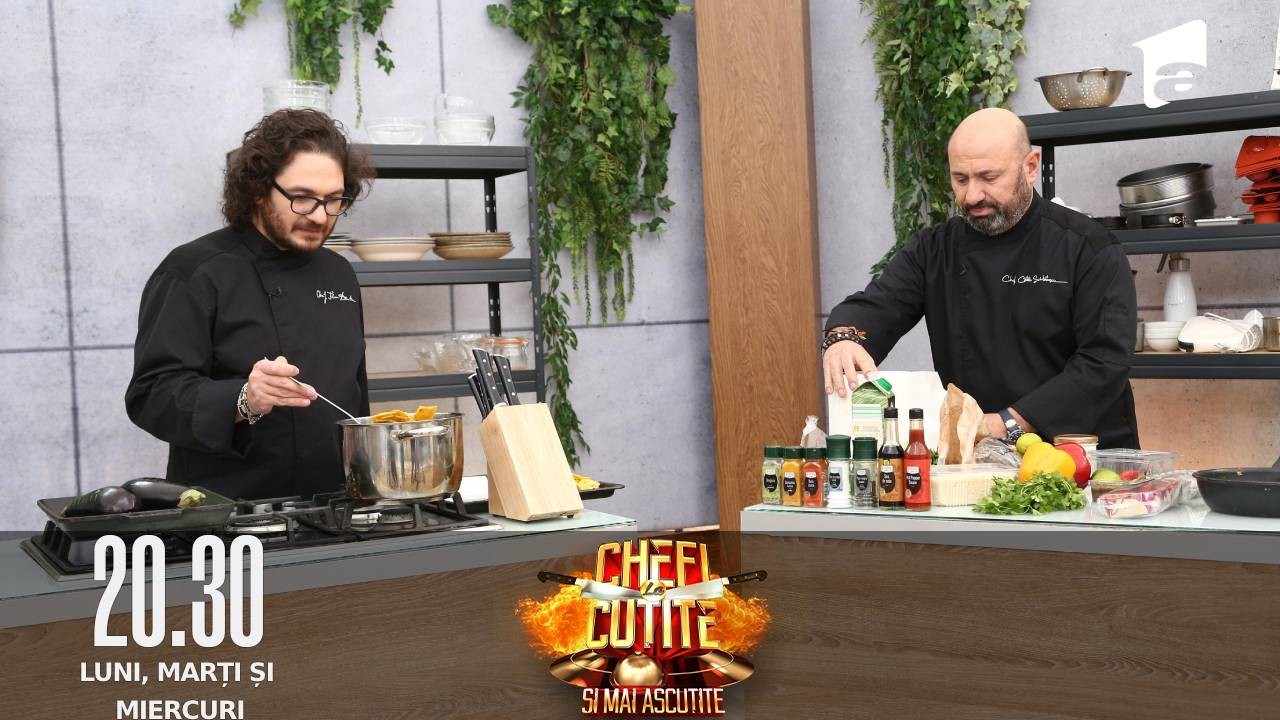 Chefi la Cuțite Sezonul 10, 21 septembrie 2022. Ce ingredient vedetă folosesc chefii la jocul pentru amuleta cu numărul 10